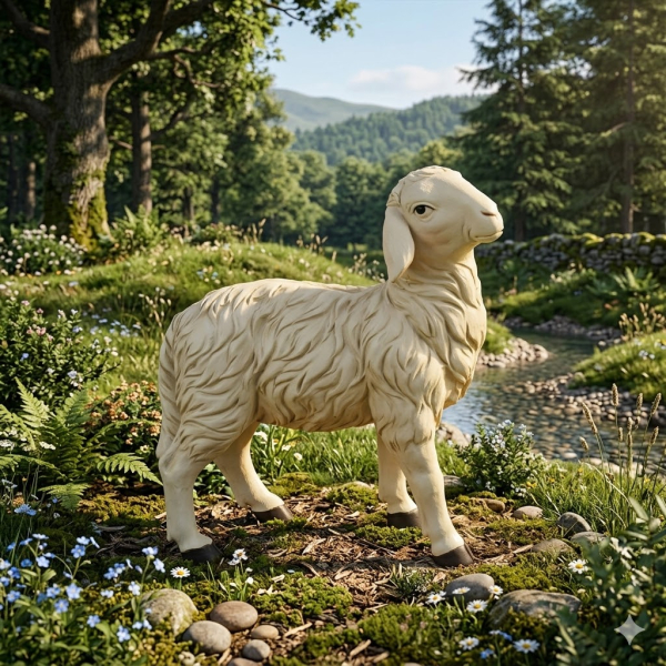 Schaffigur – Charmantes Naturdekor für Ihr Zuhause